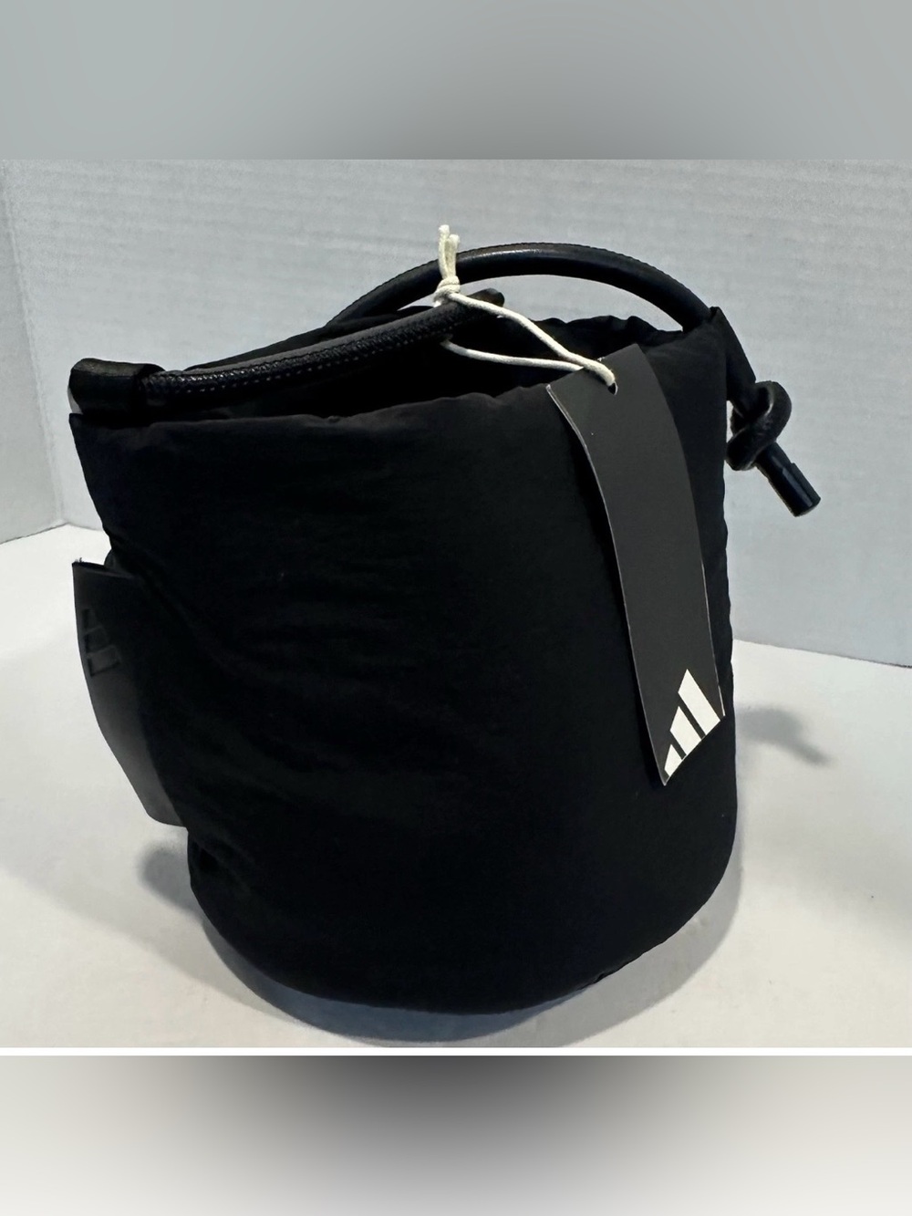 Adidas Black Puffer Bucket Bag with Drawstring Bag